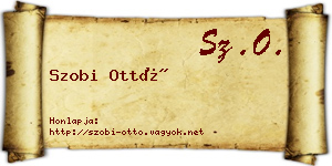 Szobi Ottó névjegykártya